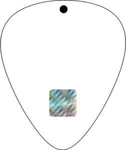 A drawing of the pick seal template