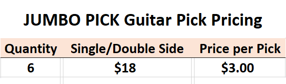 jumbo pick pricing